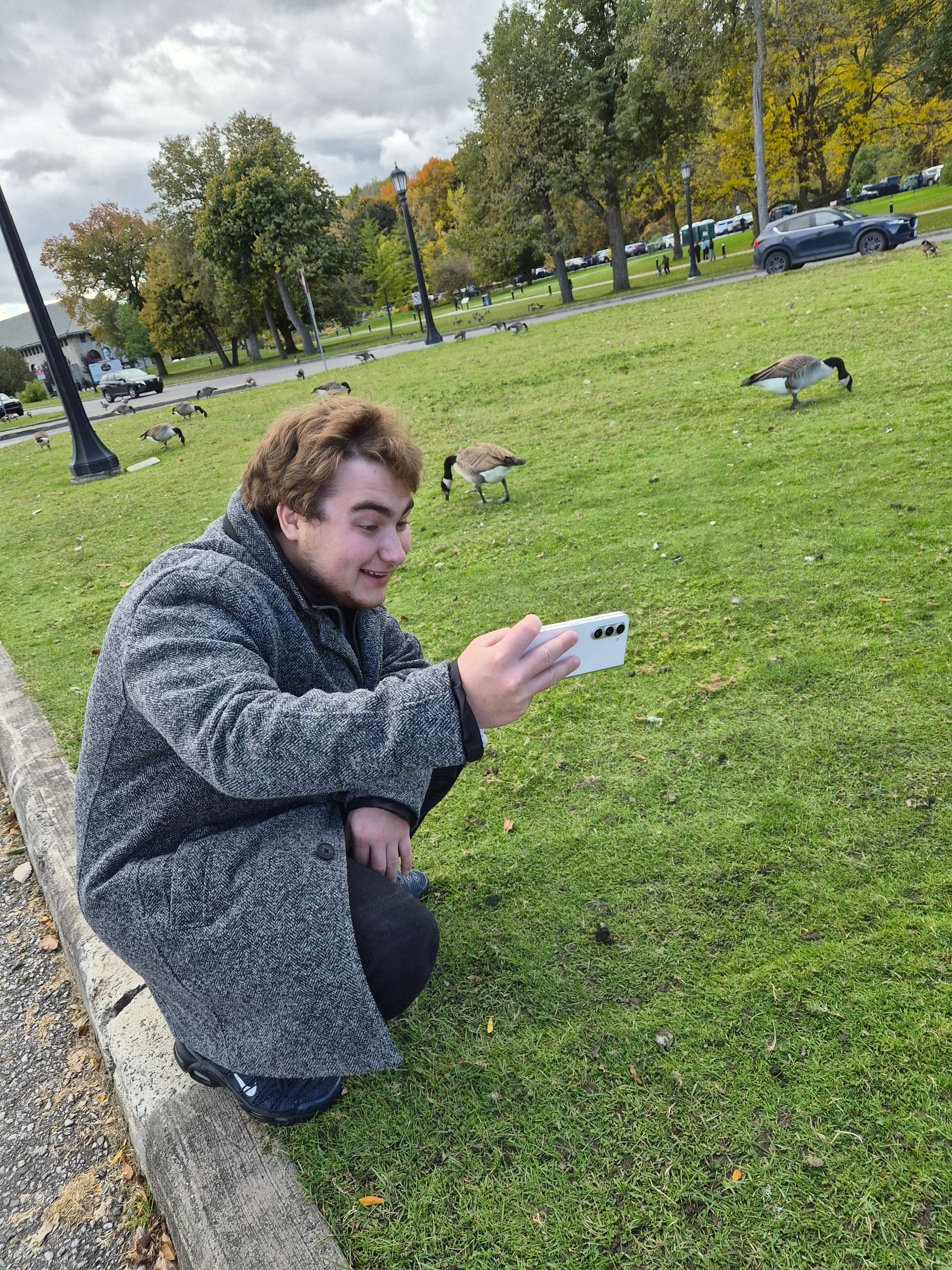 The geese were here first, and they want you to know it.